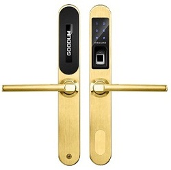 Khóa vân tay cửa nhôm Goodum E6800 Gold Khóa vân tay cửa nhôm Goodum E6800 Gold