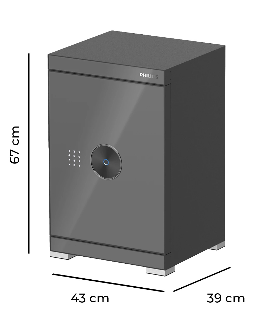 Két sắt vân tay Philips SBX602-6CU (670*430*390)