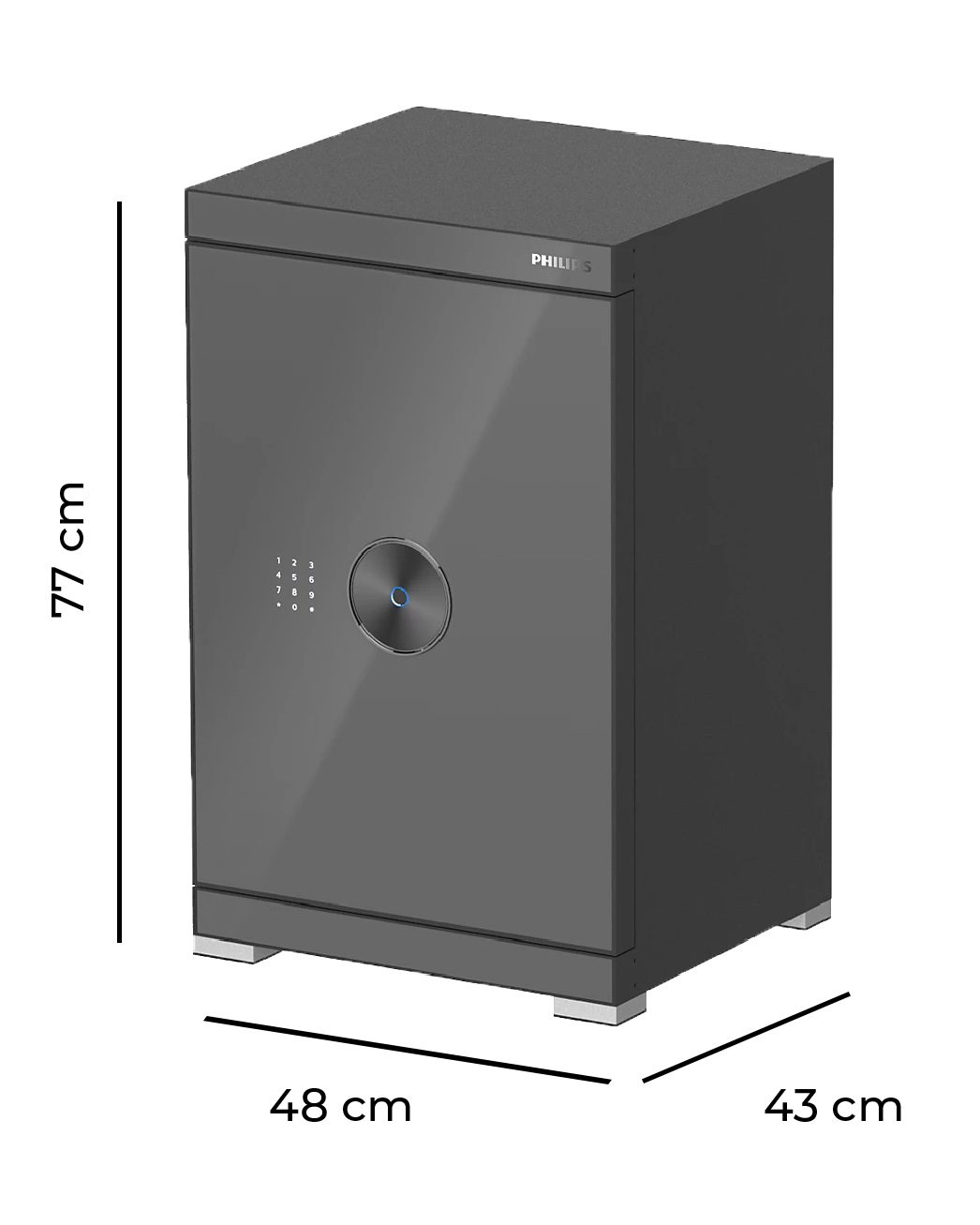 Két sắt vân tay Philips SBX602-7CU (770*480*430)
