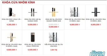 Lắp đặt khóa vân tay cửa nhôm xingfa, cửa nhựa tại Nha Trang